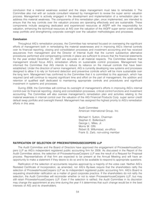 AIG AIG Annual Reports and Proxy Statements 2008 Proxy Statement