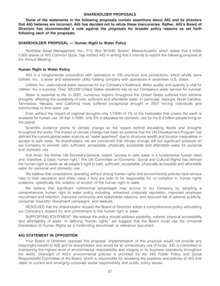 AIG AIG Annual Reports and Proxy Statements 2008 Proxy Statement