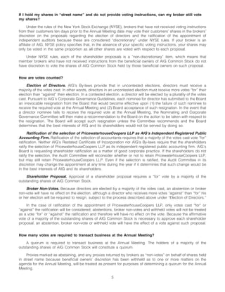 AIG AIG Annual Reports and Proxy Statements 2008 Proxy Statement