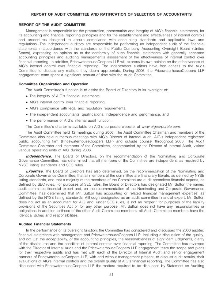 AIG Annual Reports and Proxy Statements 2007 Proxy Statement - 웹