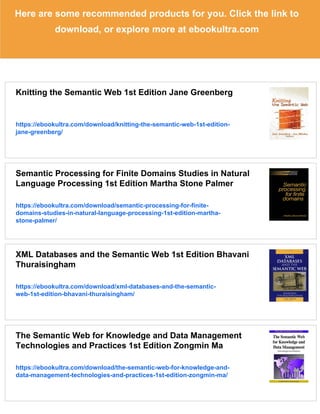 Federated Query Processing for the Semantic Web 1st Edition C. Buil ...