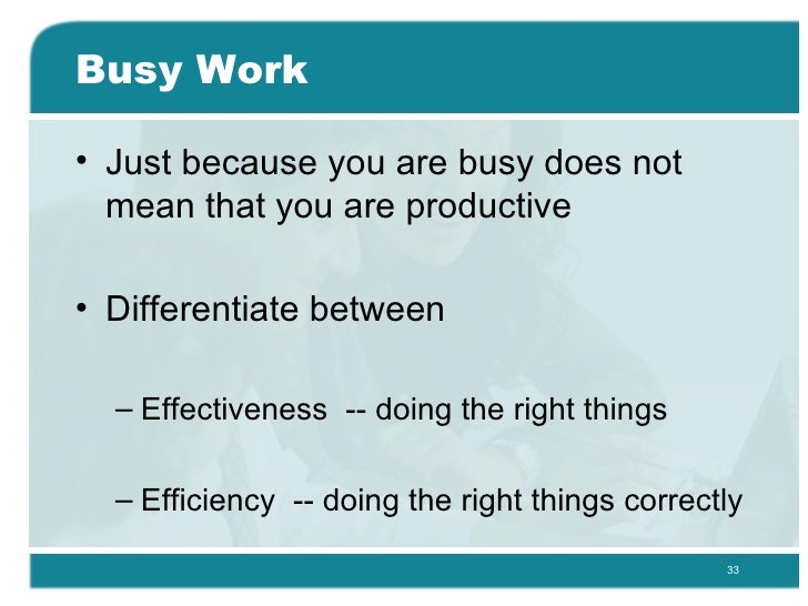 Realization for time-management - Plan Differentiate and arrange Realization for time-management - Plan Differentiate and arrange