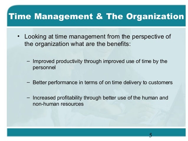 time management skills example
