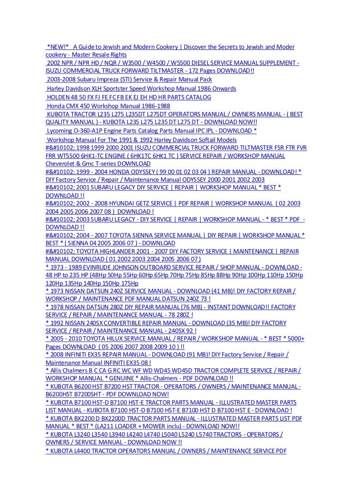 Honda Civic Hybrid Repair Manual 07