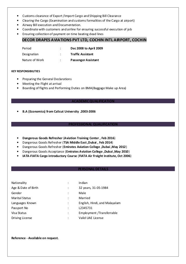 Curriculum vitae examples pdf image