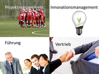 Projektmanagement   Innovationsmanagement




Führung               Vertrieb
 
