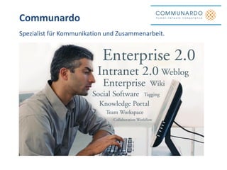 Communardo
Spezialist für Kommunikation und Zusammenarbeit.
 