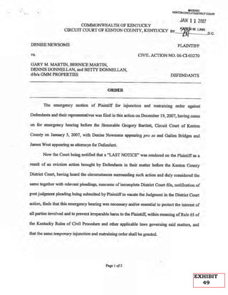 10/09/10 "Emergency Motion To Stay; Emergency Motion For Enlargement Of Time and Other Relief The United States Supreme Court Deems Appropriate To Correct The Legal Wrongs/Injustices Reported Herein"