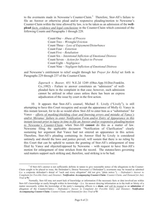 10/09/10 "Emergency Motion To Stay; Emergency Motion For Enlargement Of Time and Other Relief The United States Supreme Court Deems Appropriate To Correct The Legal Wrongs/Injustices Reported Herein"