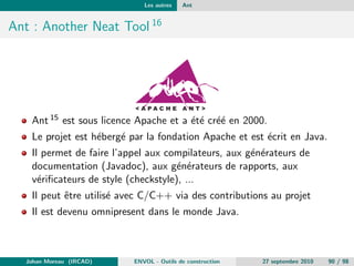 GNU Autotools GNU Autotools dans le detail 
Notre con 