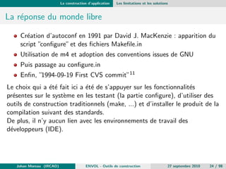 La construction d'application Les Make 