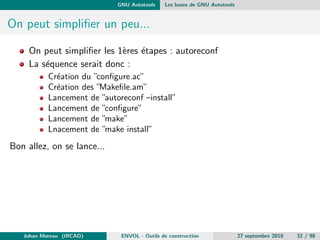 le alors cette 
regle est a son tour evaluee 
Johan Moreau (IRCAD) ENVOL - Outils de construction 27 septembre 2010 15 / 98 
 