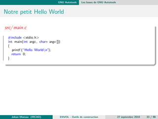 La construction d'application Les Make 