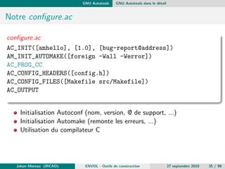 La construction d'application Les Make 