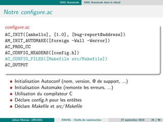 La construction d'application Les Make 