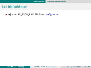 le. 
Le langage du Make 