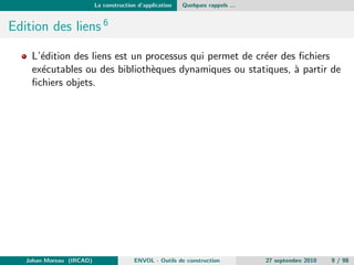 chier 
indique en param^etre. (A noter la dierence avec les package en 
java, import en Python et co) 
On peut aussi utiliser le preprocesseur pour faire des macros via 
de 