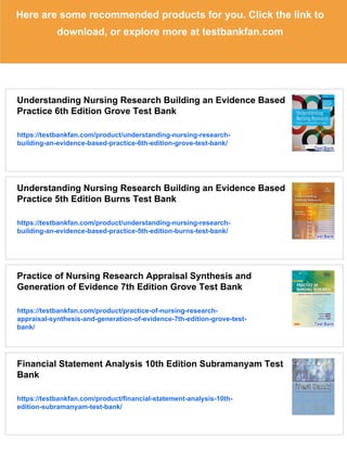 Understanding Nursing Research Building an Evidence Based Practice 7th ...