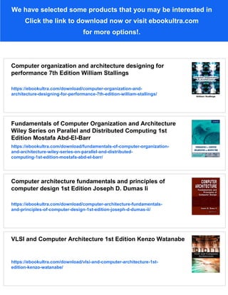 The Essentials Of Computer Organization And Architecture 1st Edition ...