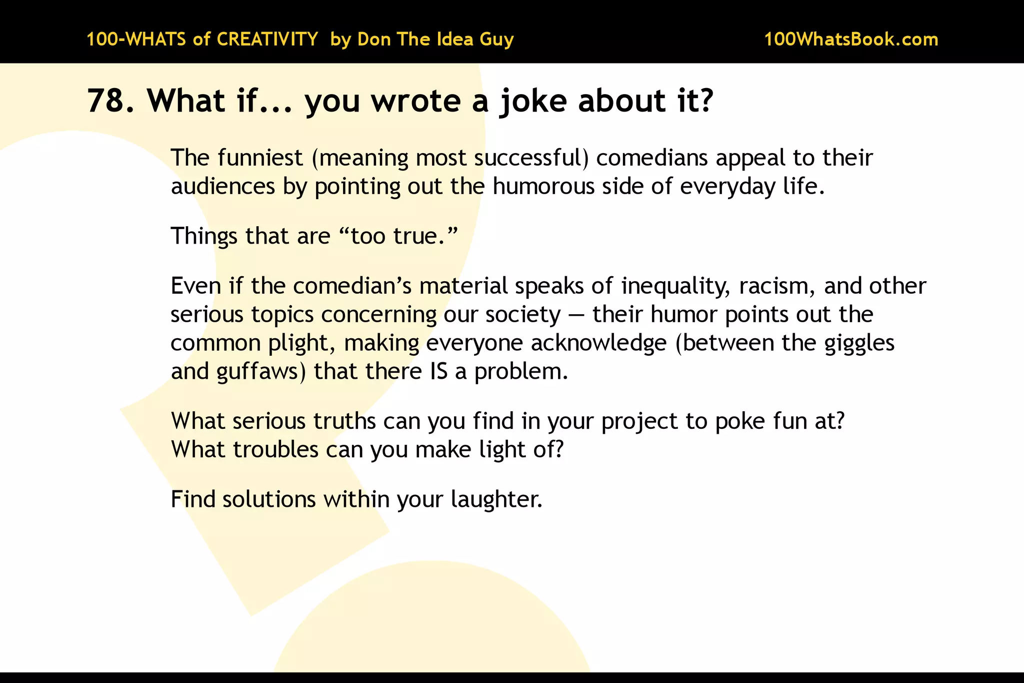 100-Whats of Creativity