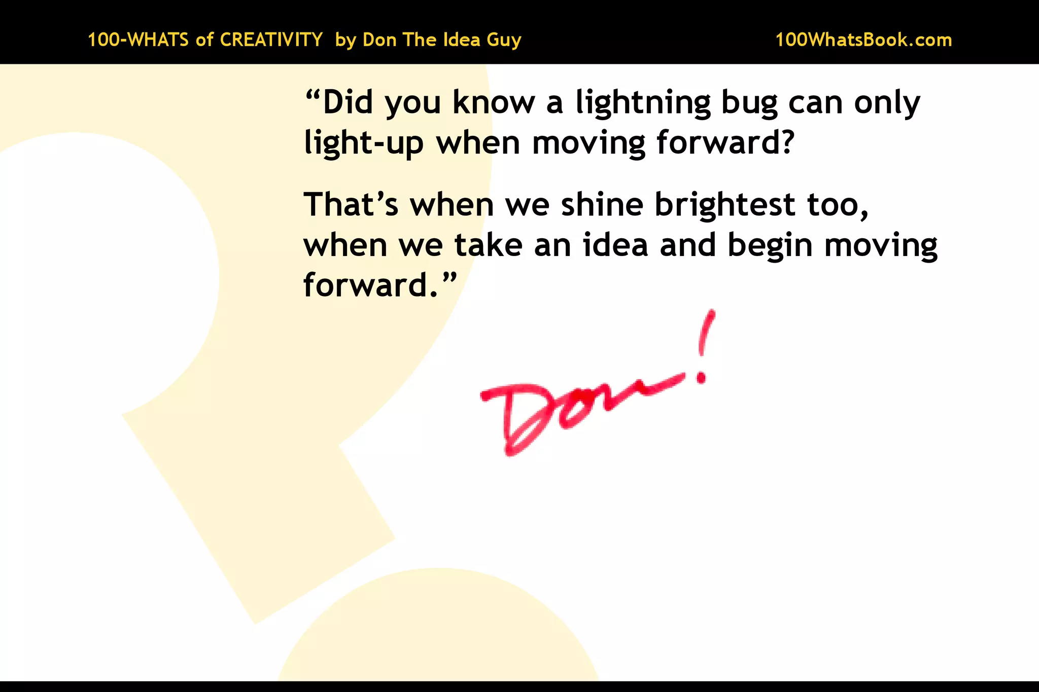 100-Whats of Creativity