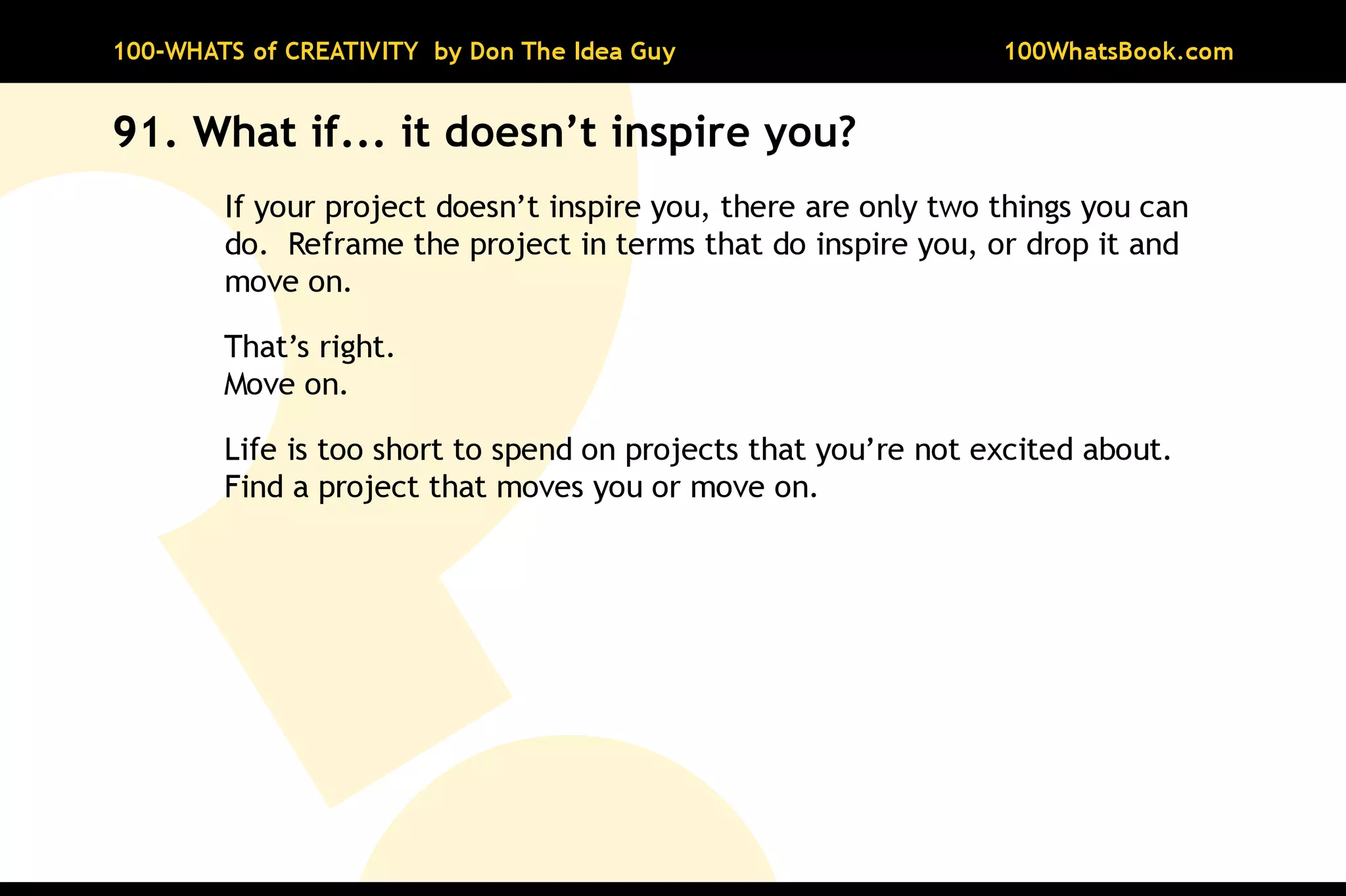 100-Whats of Creativity