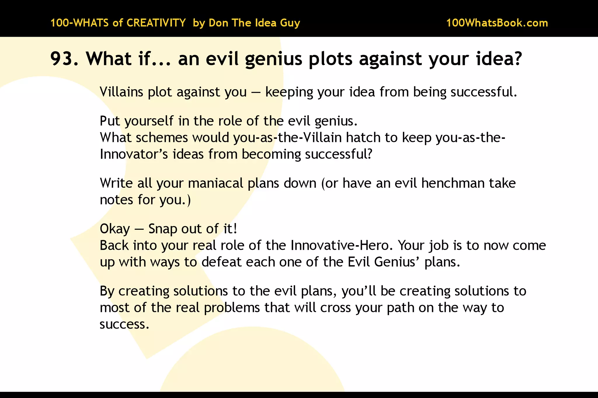 100-Whats of Creativity