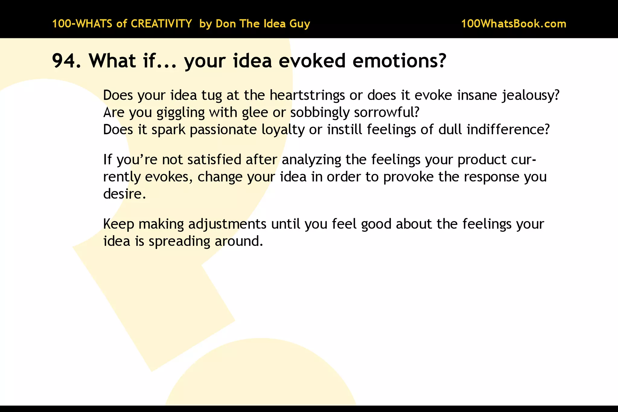 100-Whats of Creativity