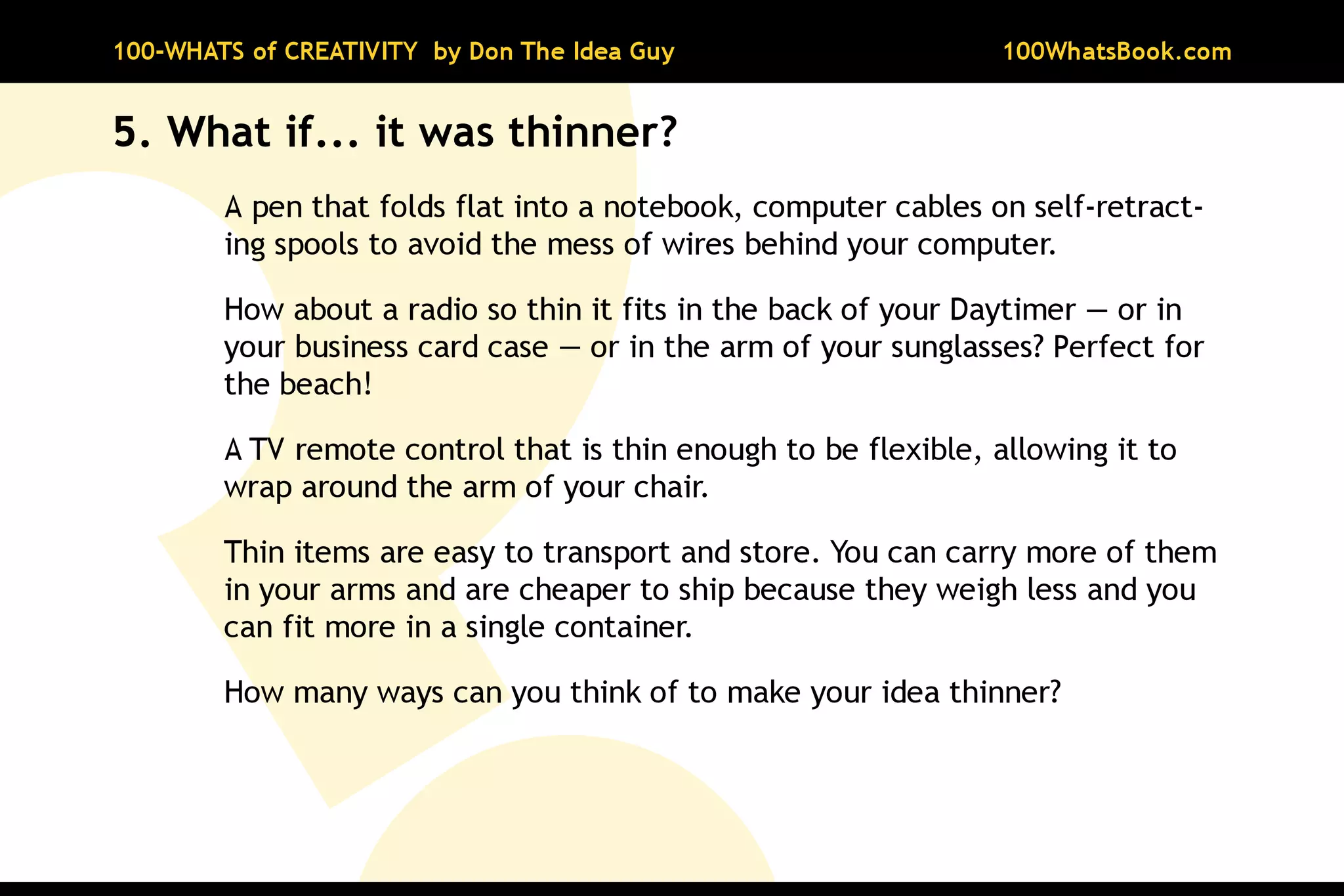 100-Whats of Creativity