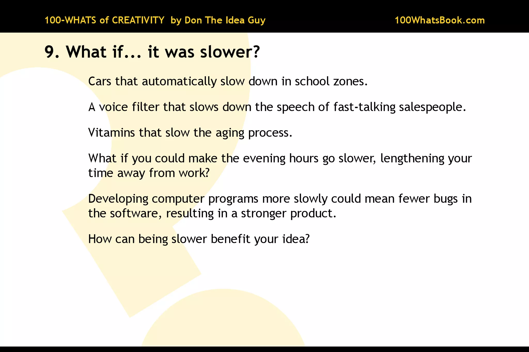 100-Whats of Creativity