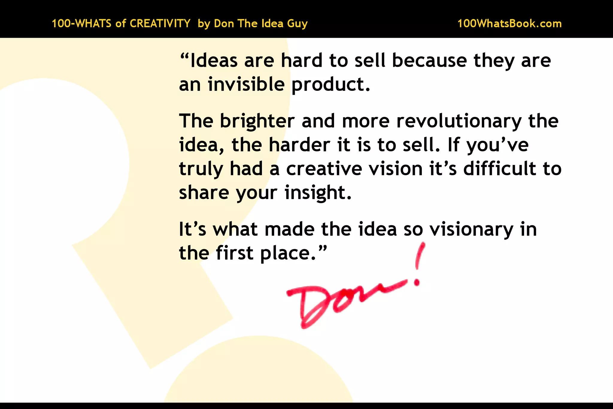 100-Whats of Creativity