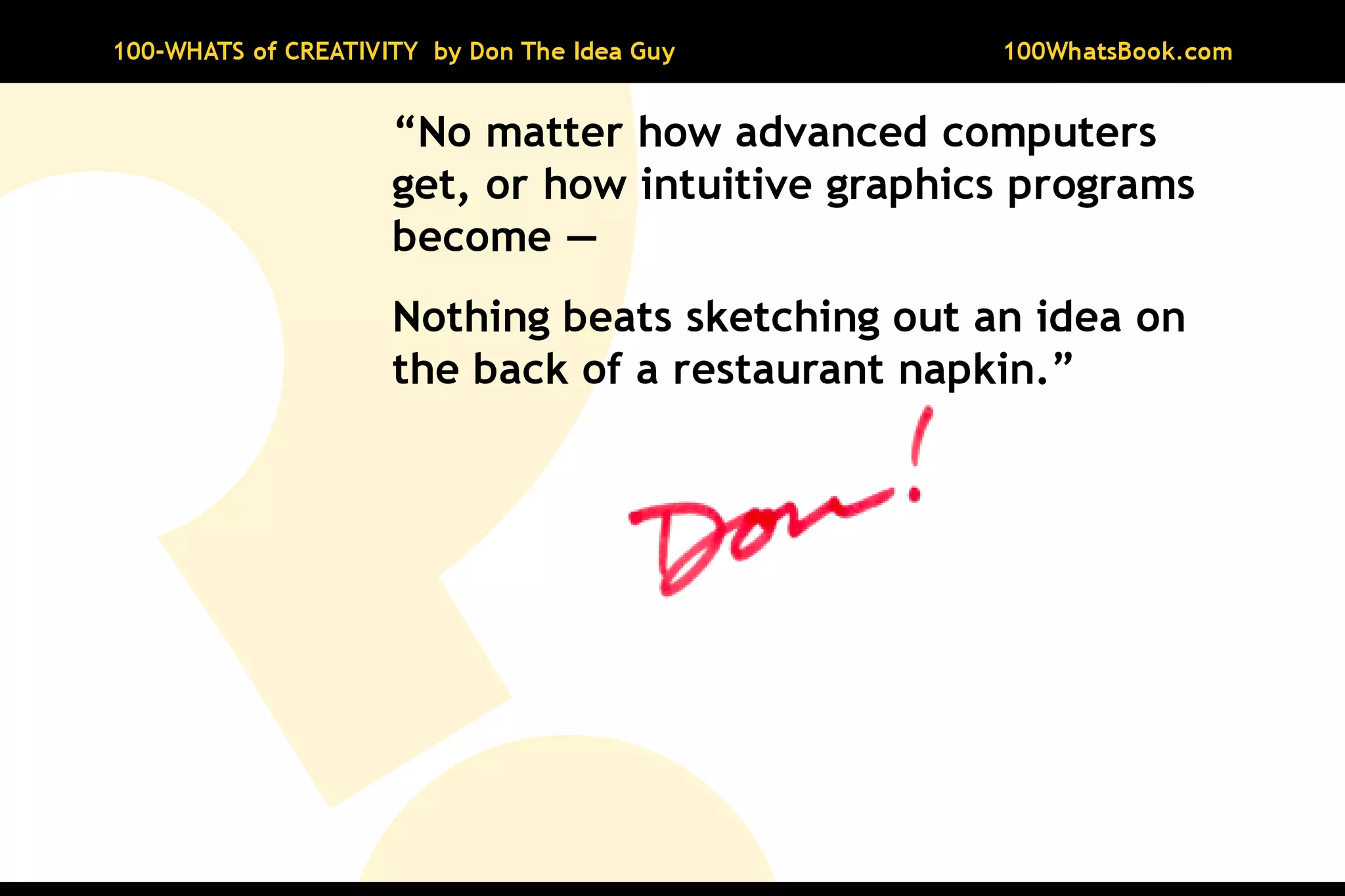 100-Whats of Creativity