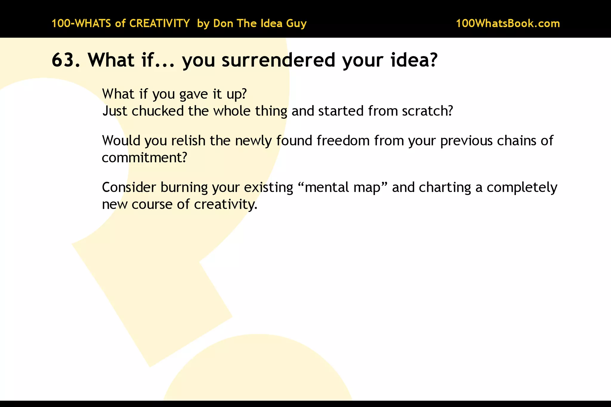 100-Whats of Creativity