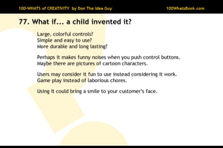 100-Whats of Creativity