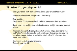 100-Whats of Creativity