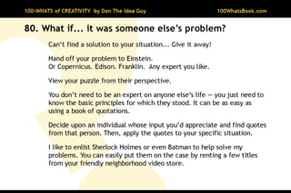 100-Whats of Creativity