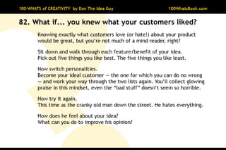 100-Whats of Creativity