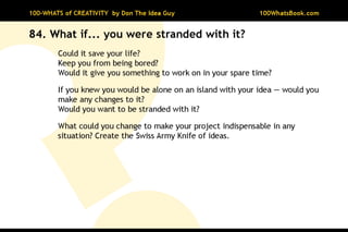100-Whats of Creativity