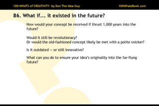 100-Whats of Creativity