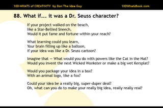 100-Whats of Creativity