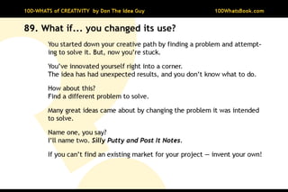 100-Whats of Creativity