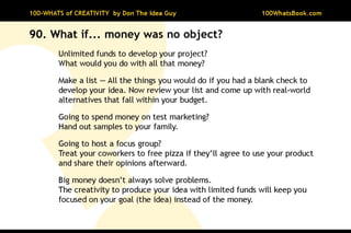 100-Whats of Creativity