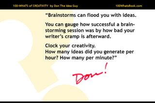 100-Whats of Creativity