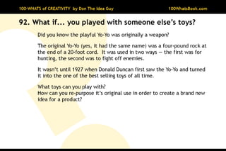 100-Whats of Creativity