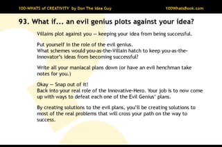 100-Whats of Creativity