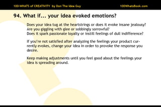 100-Whats of Creativity