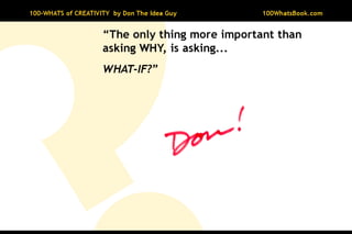 100-Whats of Creativity