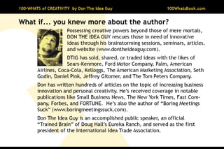 100-Whats of Creativity