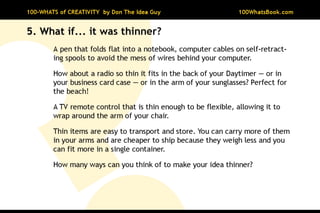 100-Whats of Creativity