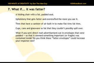 100-Whats of Creativity